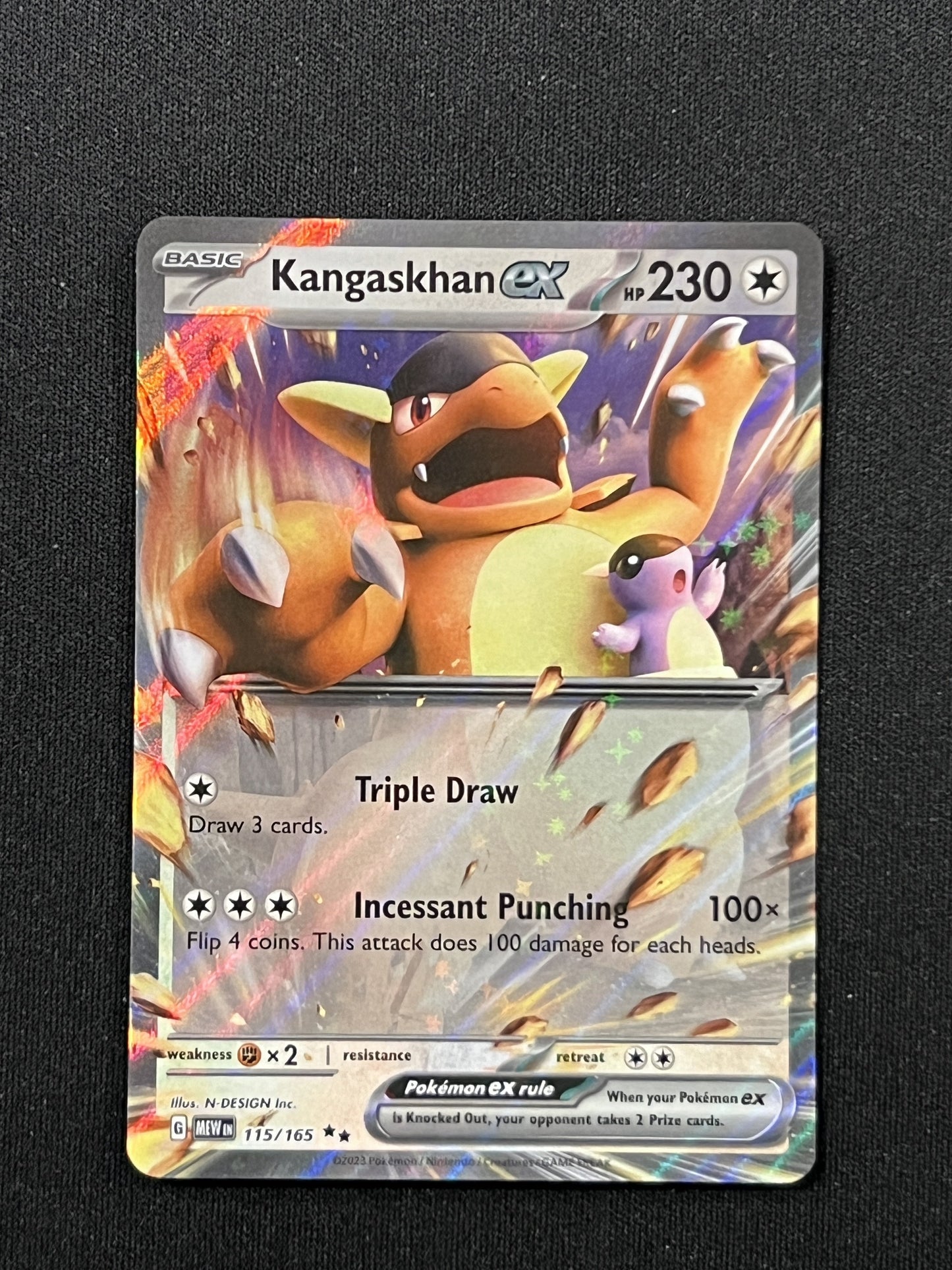 Kangaskhan EX 115/165 Scarlet & Violet 151 Ultra Rare Holo Pokémon TCG