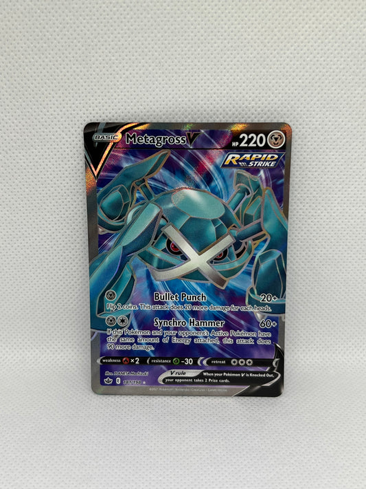 Metagross V 181/198 Chilling Reign Sword & Shield FULL ART