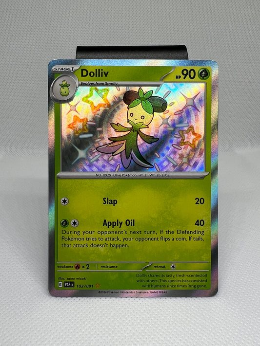 Dolliv Scarlet & Violet: Paldean Fates 103/091 Holo Shiny Rare
