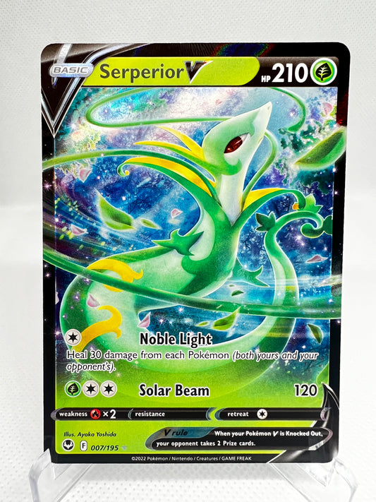 Serperior V 007/195 (Ultra Rare) Silver Tempest Near Mint Pokemon TCG