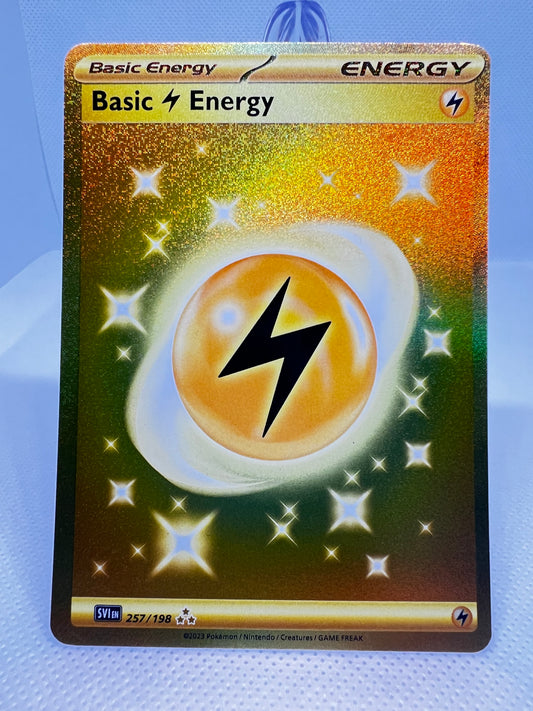 Basic Lightning Energy | 257/198 | Scarlet & Violet Base Set Gold MINT