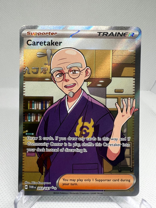 Caretaker - 203/167 - SV Twilight Masquerade - Full Art Trainer Card