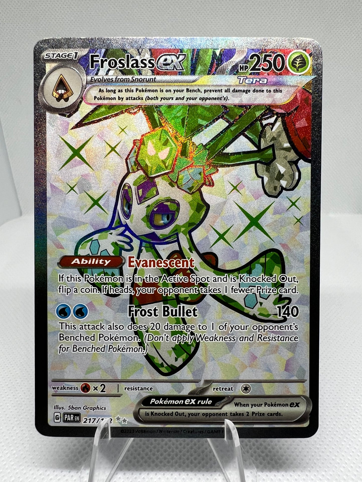 Froslass ex 217/182 Paradox Rift Holo Ultra Rare Pokémon TCG